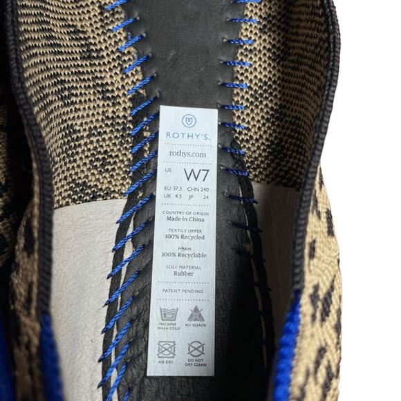 Rothy’s Leopard Print Retired The Point Flats - 7 - Picture 11 of 12